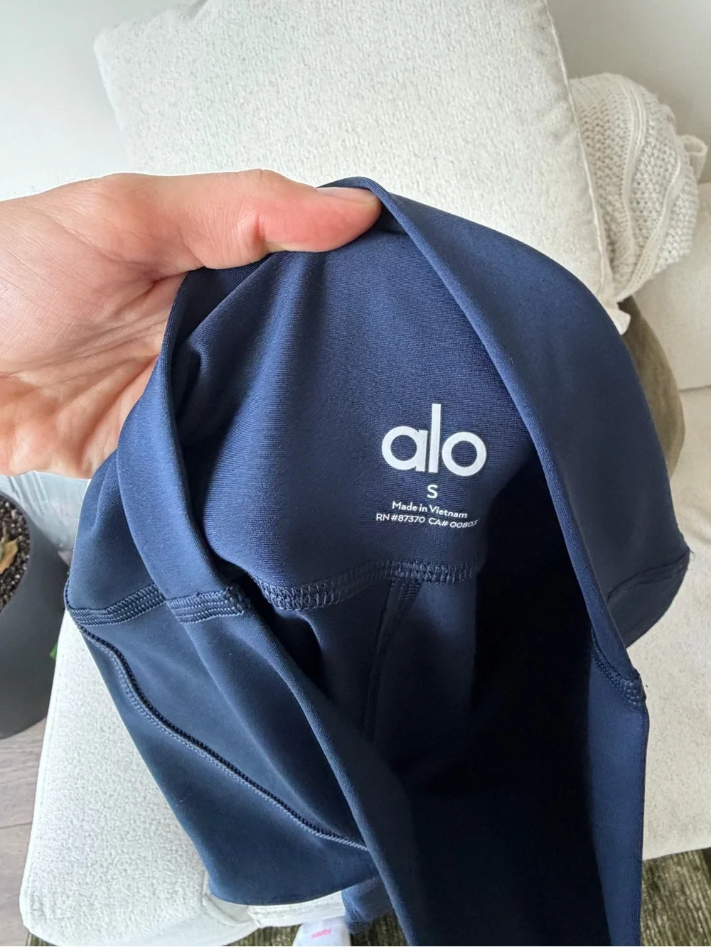 Alo Yoga Navy High-Waist Airlift Legging